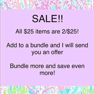 2 for $25 sale!!